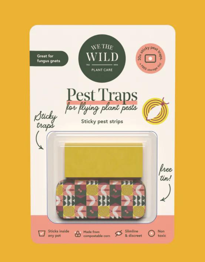 We The Wild compostable gnat traps, eco-friendly pest control devices with natural attractants to eliminate gnats effectively.