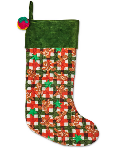 Kip & Co - Gingerbread Velvet Stocking - Say It Sister