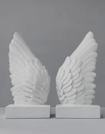 Wing Bookends - White - Say It Sister