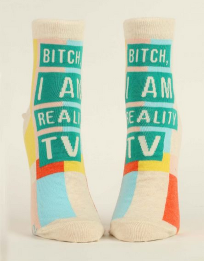 Blue Q - I Am Reality TV W-Ankle Socks - Say It Sister