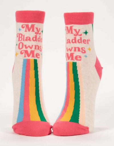 Blue Q - My Bladder Owns Me W-Ankle Socks - Say It Sister