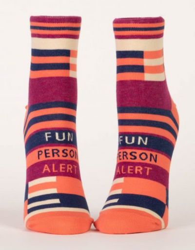 Blue Q - Fun Person ALert W-Ankle Socks - Say It Sister