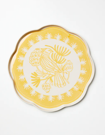 Del Sol Bird Platter Mustard - Say It Sister
