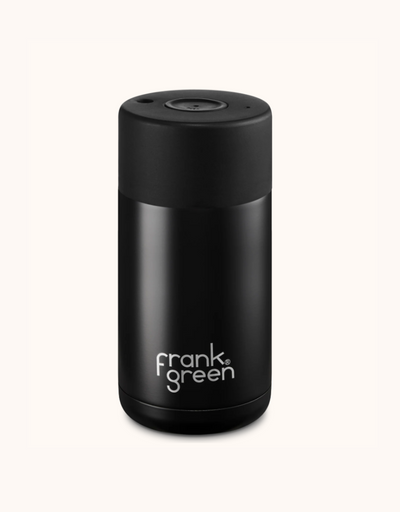 Frank Green - Black Ceramic Reusable Cup 12oz 355ml - Say It Sister