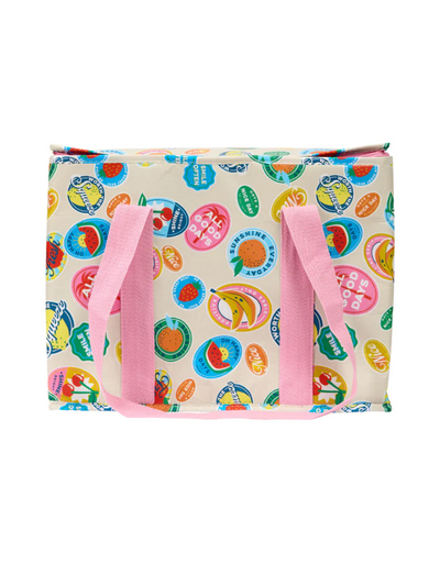 Fruit Stickers Insulated Picnic Tote - Say It Sister