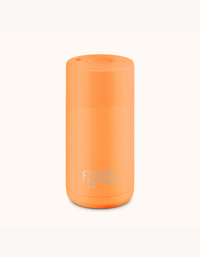 Frank Green - Neon Orange Ceramic Reusable Cup 12oz 355ml - Say It Sister