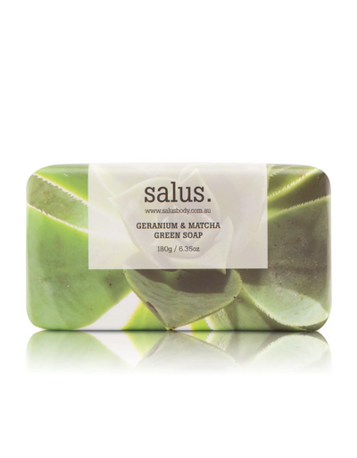 Salus - Geranium & Matcha Green Soap - Say It Sister