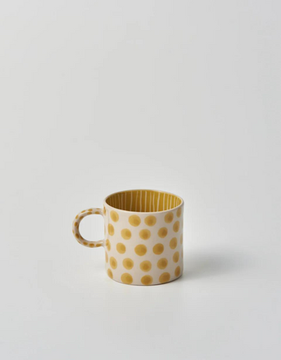 Chino Espresso Cup Mustard Dot - Say It Sister