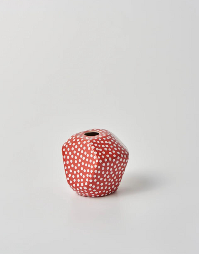 Facet Vase Small Red Spot - Say It Sister