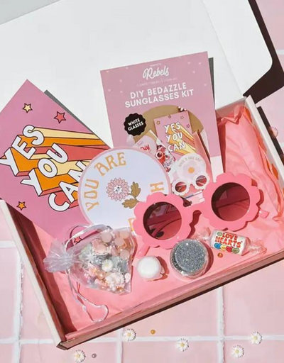 Kids DIY Bedazzle Sunglasses Kit - Pink - Say It Sister