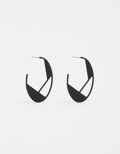 Elk - Nuri Hoop Earring Black - Say It Sister