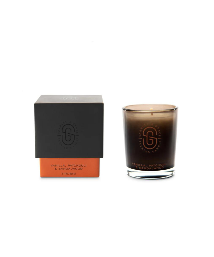 Scarlet & Grace - Vanilla, Patchouli & Sandalwood 60g Candle, Candle, Scarlet and Grace - Say It Sister