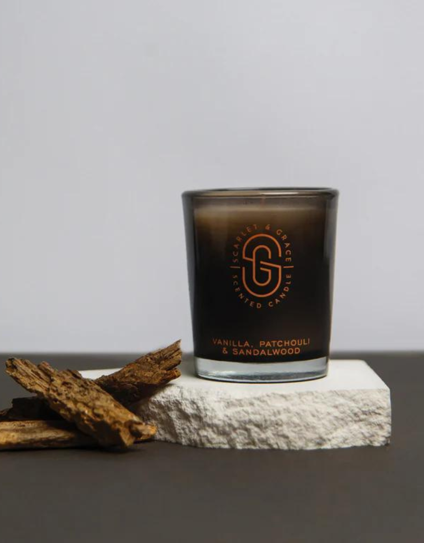 Scarlet & Grace - Vanilla, Patchouli & Sandalwood 60g Candle, Candle, Scarlet and Grace - Say It Sister