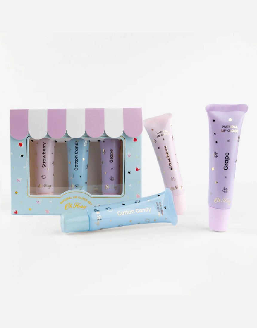 Oh Flossy - Natural Lip Gloss Set, kids, Oh Flossy - Say It Sister