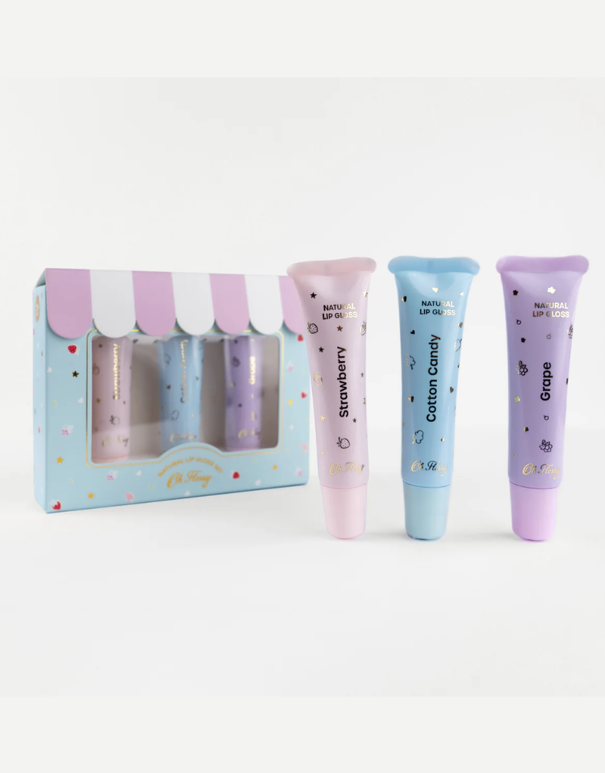 Oh Flossy - Natural Lip Gloss Set, kids, Oh Flossy - Say It Sister