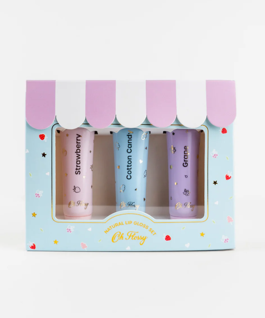 Oh Flossy - Natural Lip Gloss Set, kids, Oh Flossy - Say It Sister