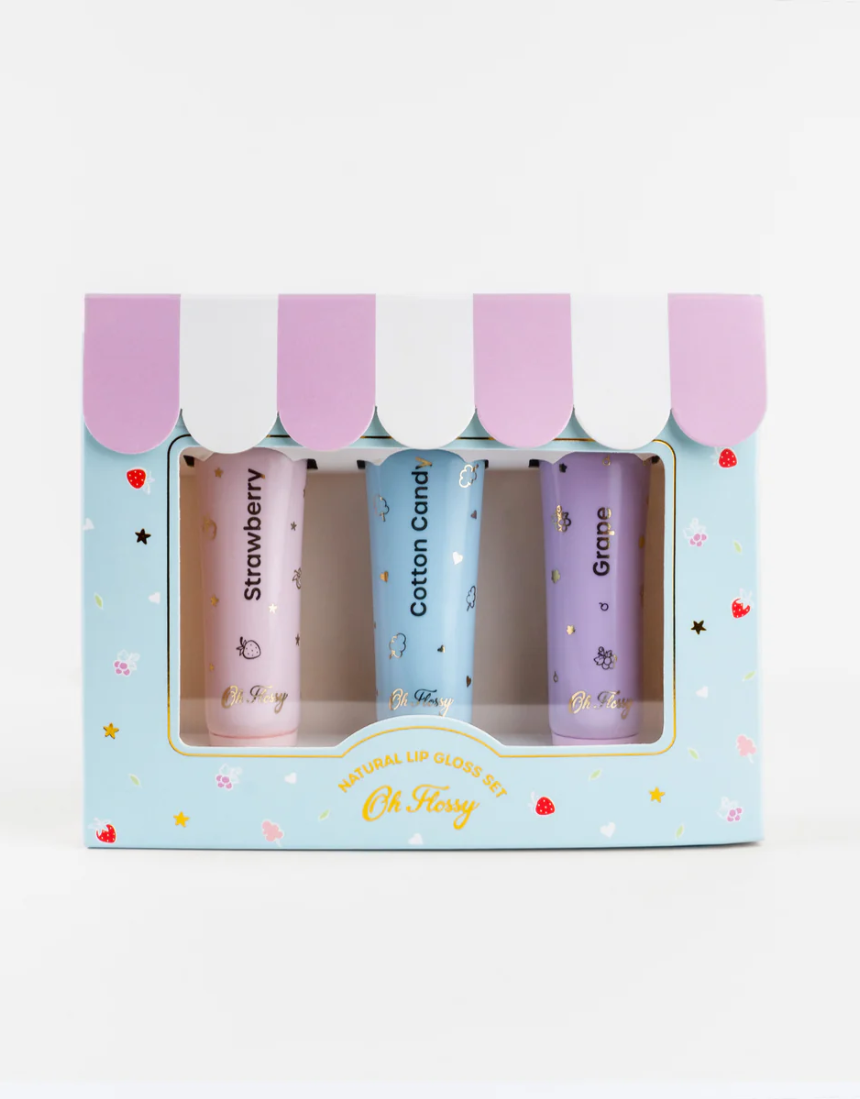 Oh Flossy - Natural Lip Gloss Set, kids, Oh Flossy - Say It Sister