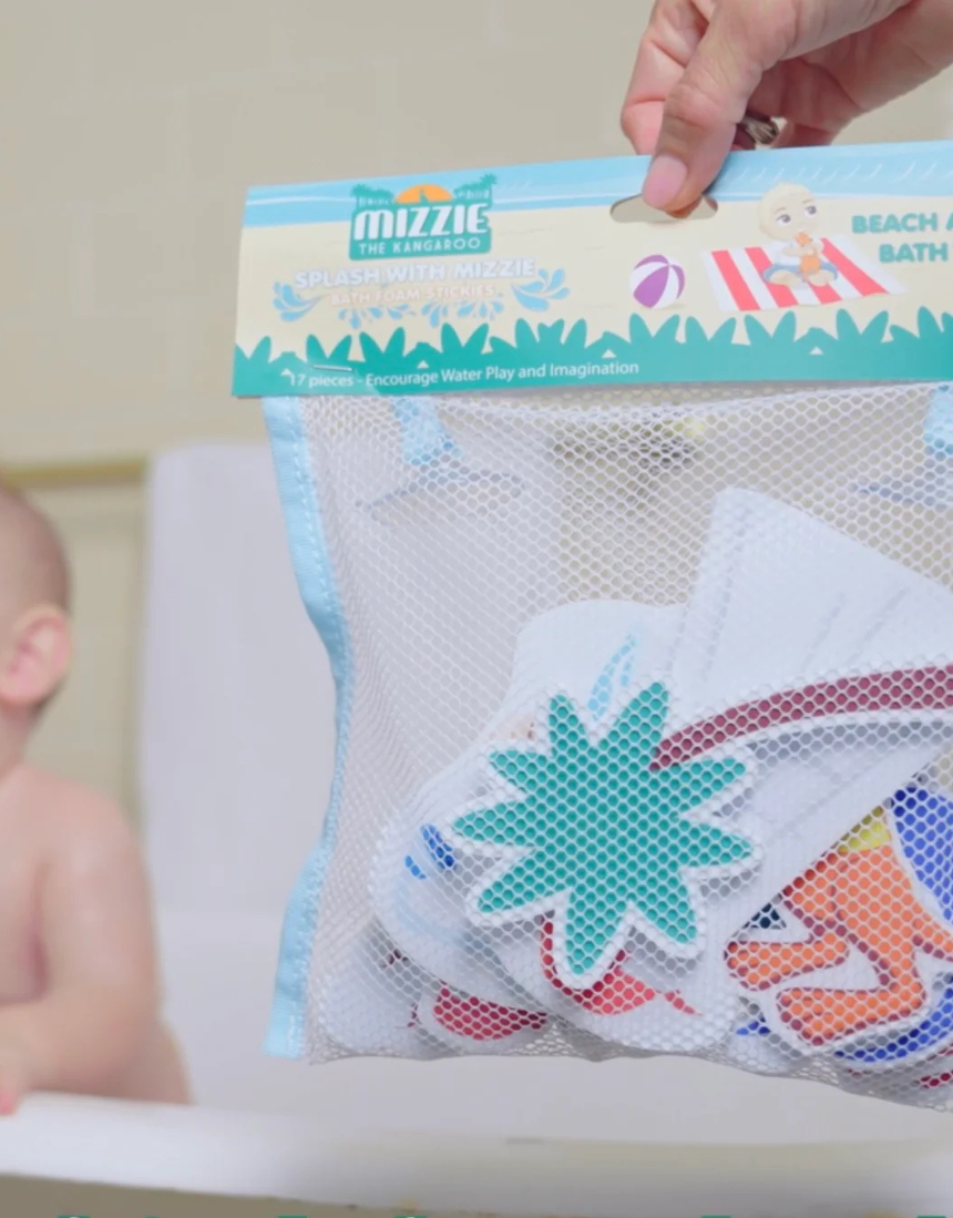 Mizzie the Kangaroo - Bath Foam Stickies, Baby Gift Sets, Mizzie the Kangaroo - Say It Sister
