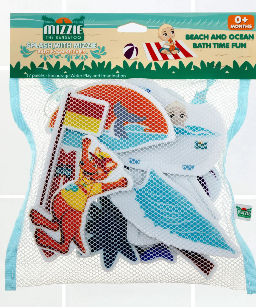 Mizzie the Kangaroo - Bath Foam Stickies, Baby Gift Sets, Mizzie the Kangaroo - Say It Sister