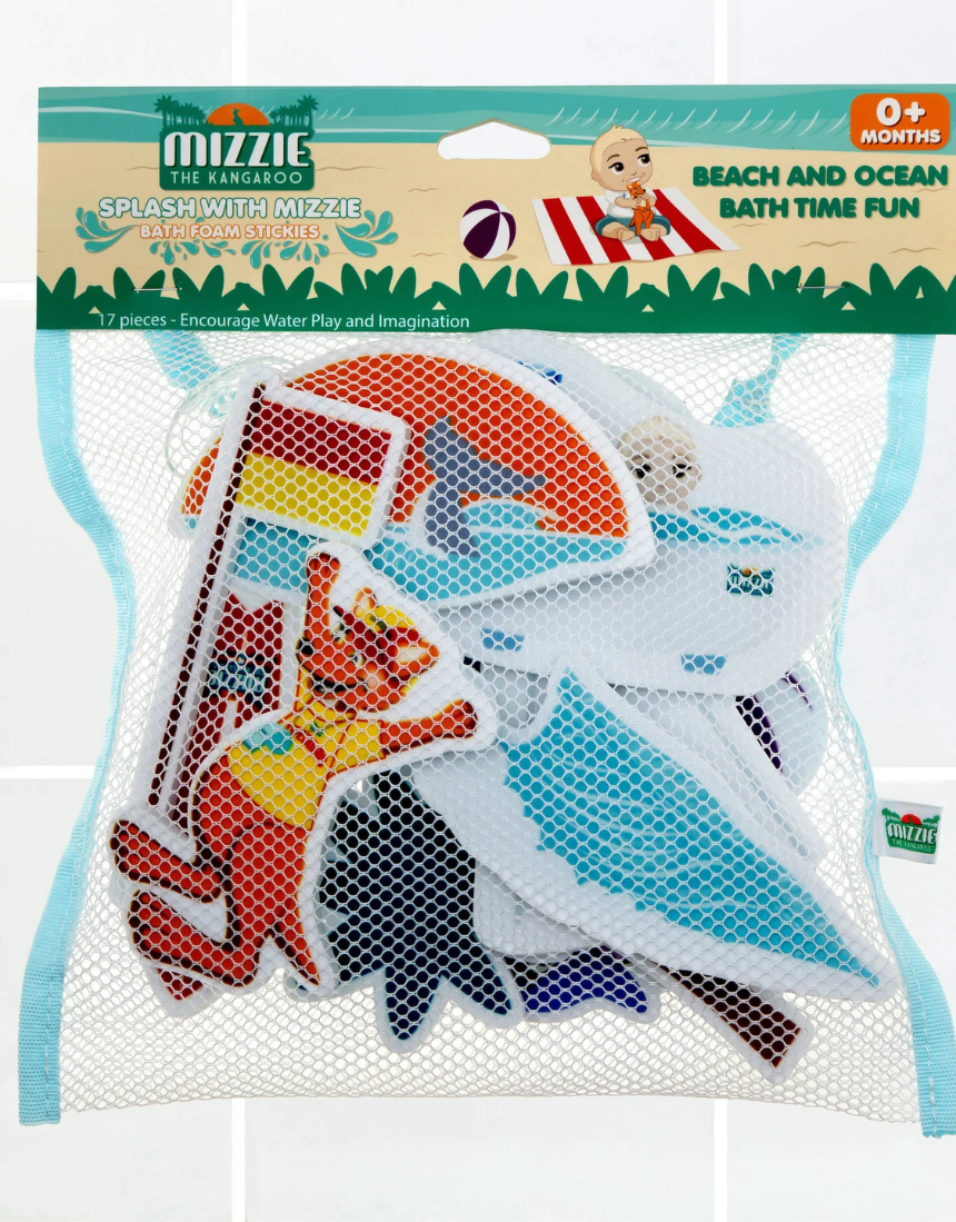 Mizzie the Kangaroo - Bath Foam Stickies, Baby Gift Sets, Mizzie the Kangaroo - Say It Sister