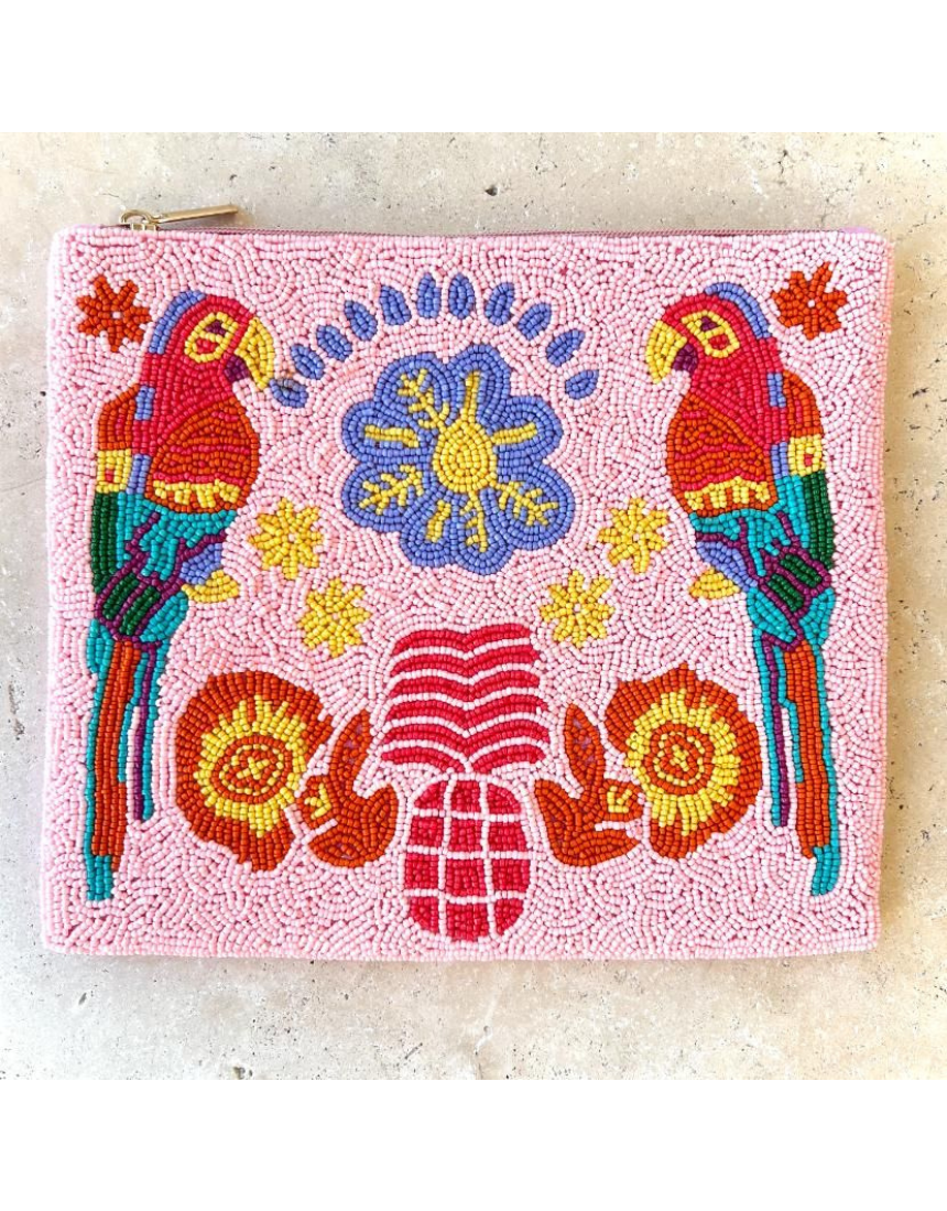 Inca Parrot Beaded Clutch, clutch, Anna Nova - Say It Sister