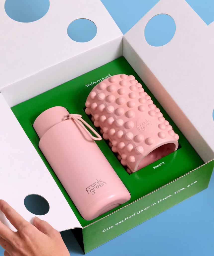 Frank Green - Roll With It Gift Set Blushed 34oz/1L, Drinkwear, Frank Green - Say It Sister