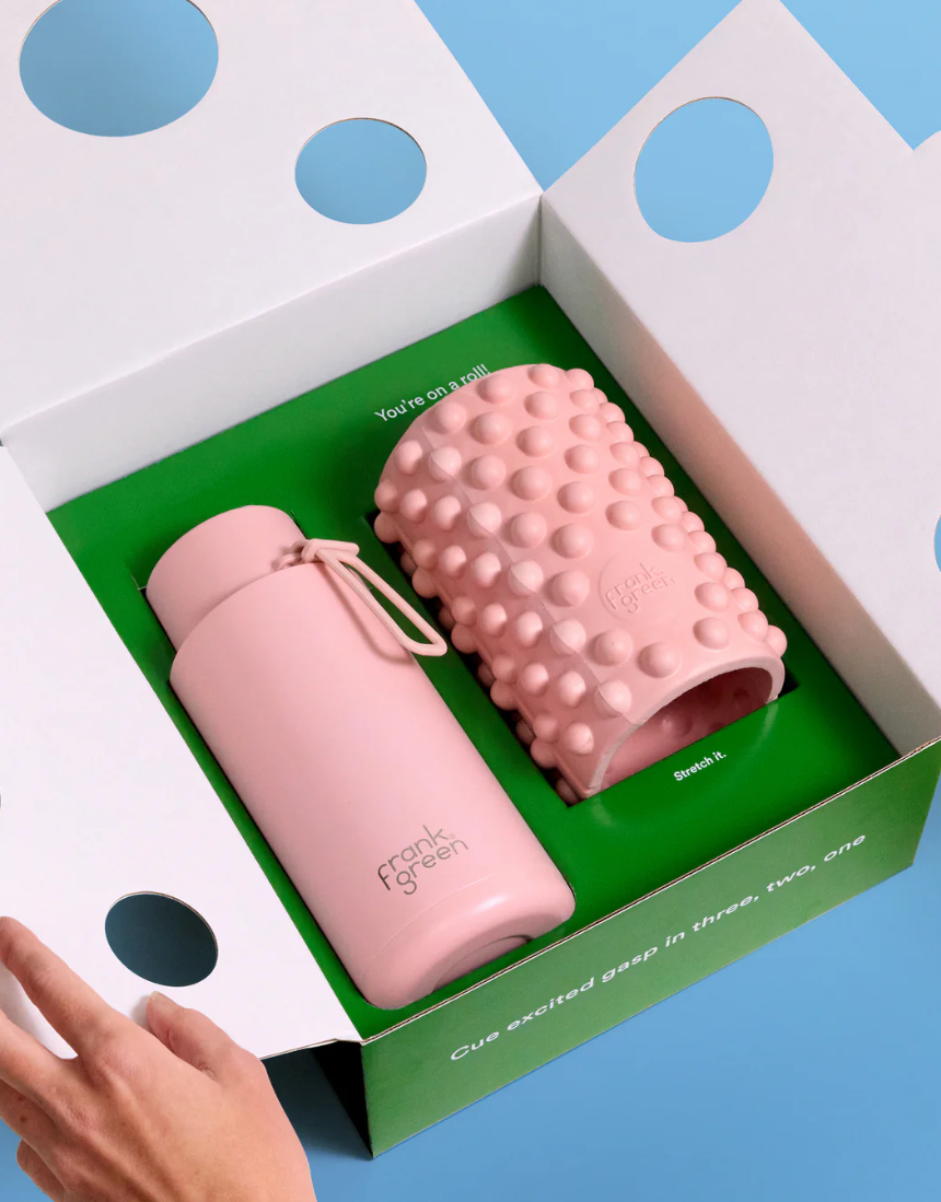 Frank Green - Roll With It Gift Set Blushed 34oz/1L, Drinkwear, Frank Green - Say It Sister