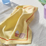 Kip & Co - Breakfast Is Served Embroidered Linen 4P Napkin Set, Napkin, Kip & Co - Say It Sister