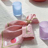 Kip & Co - Supper Club Embroidered Linen 4P Napkin Set, Napkin, Kip & Co - Say It Sister