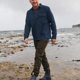Merry People Bobbi Gumboots in midnight color, waterproof rubber footwear with a sleek design, suitable for rainy weather.