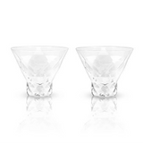 Viski - Gem Crystal Martini Glass Set 2, , Viski - Say It Sister