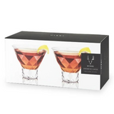 Viski - Gem Crystal Martini Glass Set 2, , Viski - Say It Sister