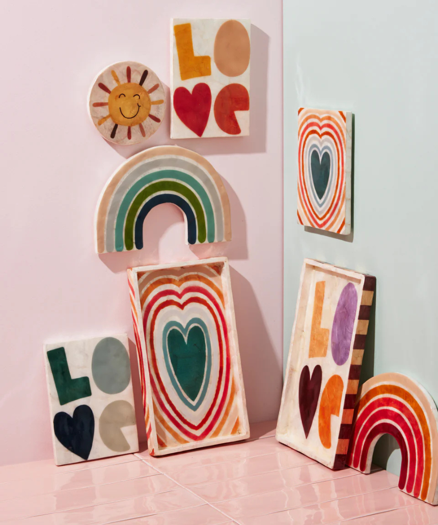 Golden Rainbow Pink, Wall Decor, Jones & Co - Say It Sister