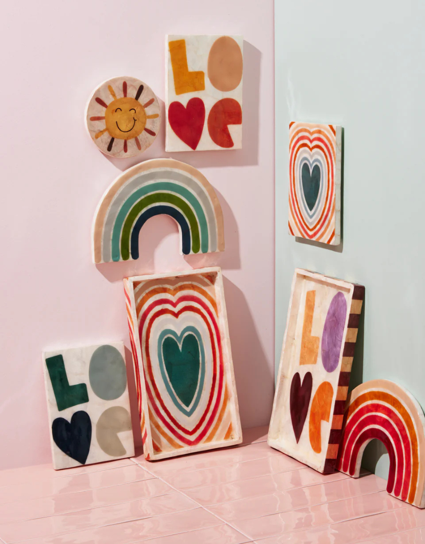 Golden Rainbow Pink, Wall Decor, Jones & Co - Say It Sister