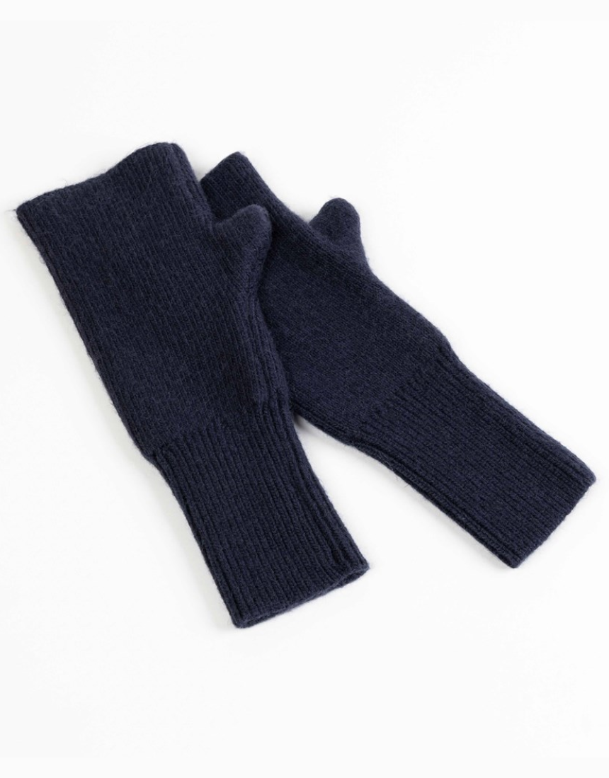 Julia Mittens - Navy, gloves, Maison Fanli - Say It Sister
