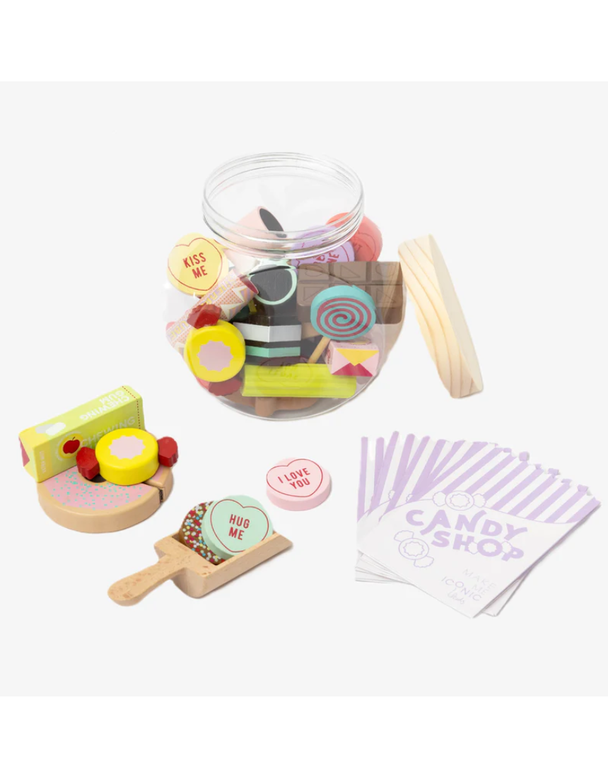 Iconic Candy Jar Wooden Toy Set, kids, Make Me Iconic - Say It Sister