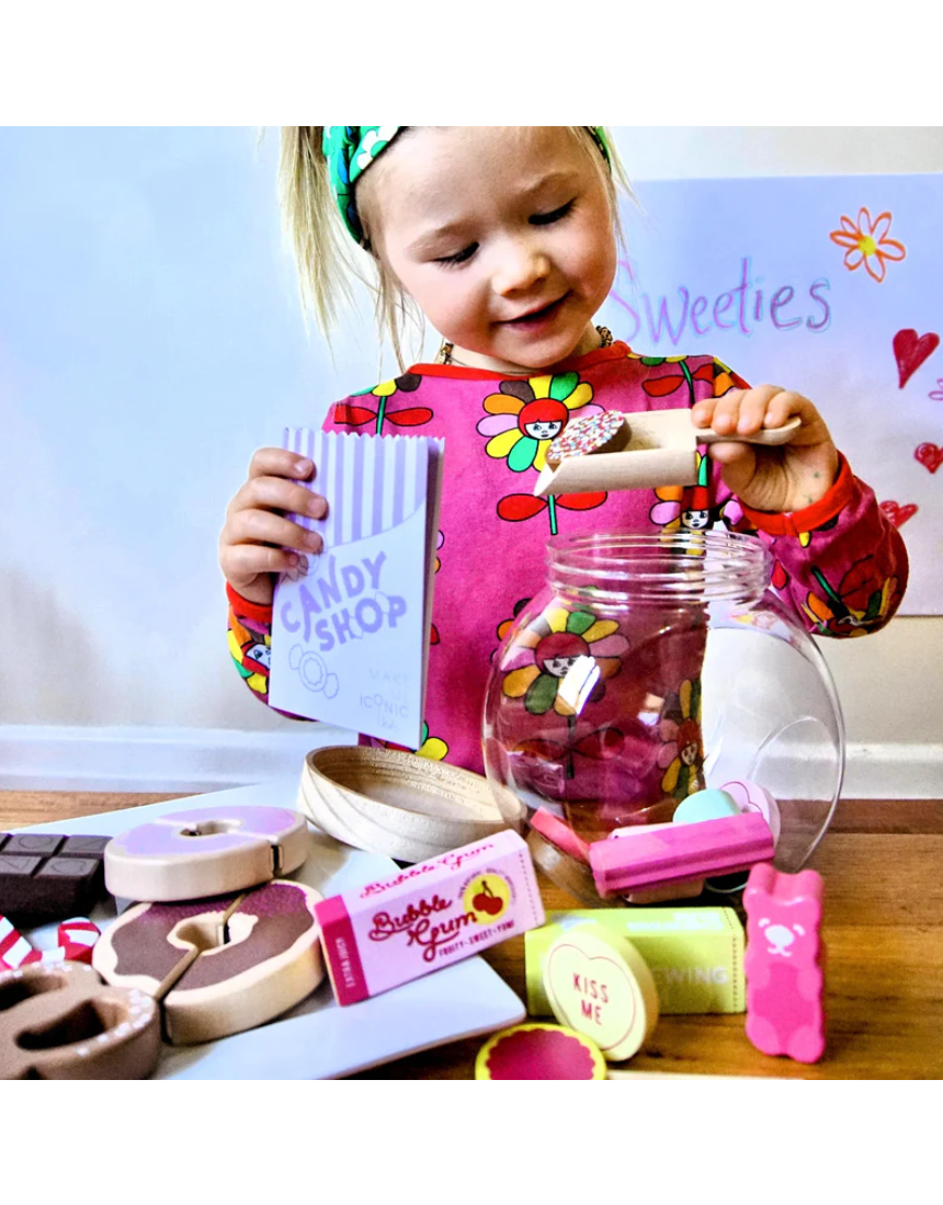Iconic Candy Jar Wooden Toy Set, kids, Make Me Iconic - Say It Sister