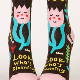 Blue Q - Look Who is Blooming W-Ankle Socks, socks, Blue Q - Say It Sister