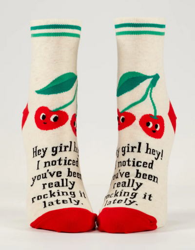 Blue Q -Hey Girl Hey W-Ankle Socks, socks, Blue Q - Say It Sister