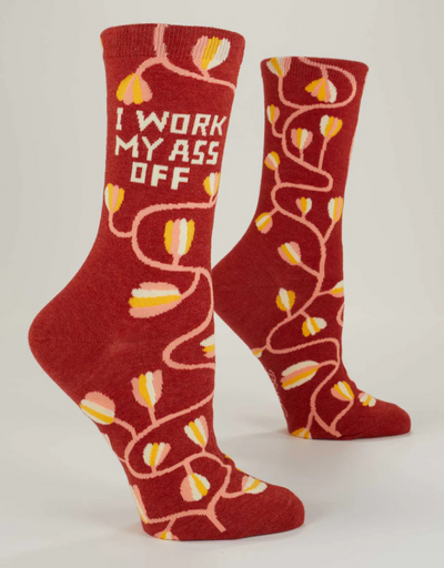 Blue Q - Work My Ass Off W-Crew Socks, socks, Blue Q - Say It Sister