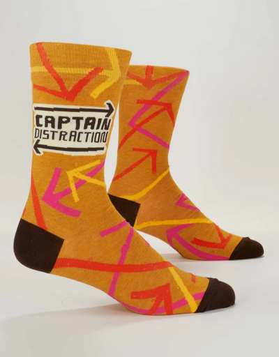 Blue Q - Captain Distraction M-Crew Socks, socks, Blue Q - Say It Sister