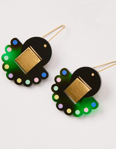 Martha Jean - Mabel Dot Earrings - Turquoise Green, Earrings, Martha Jean - Say It Sister