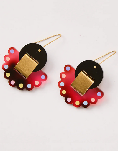 Martha Jean - Mabel Dot Earrings - Tortoise Pink, Earrings, Martha Jean - Say It Sister