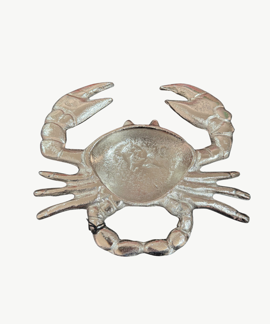 Crab Dish Silver, bowl, White Moose - Say It Sister