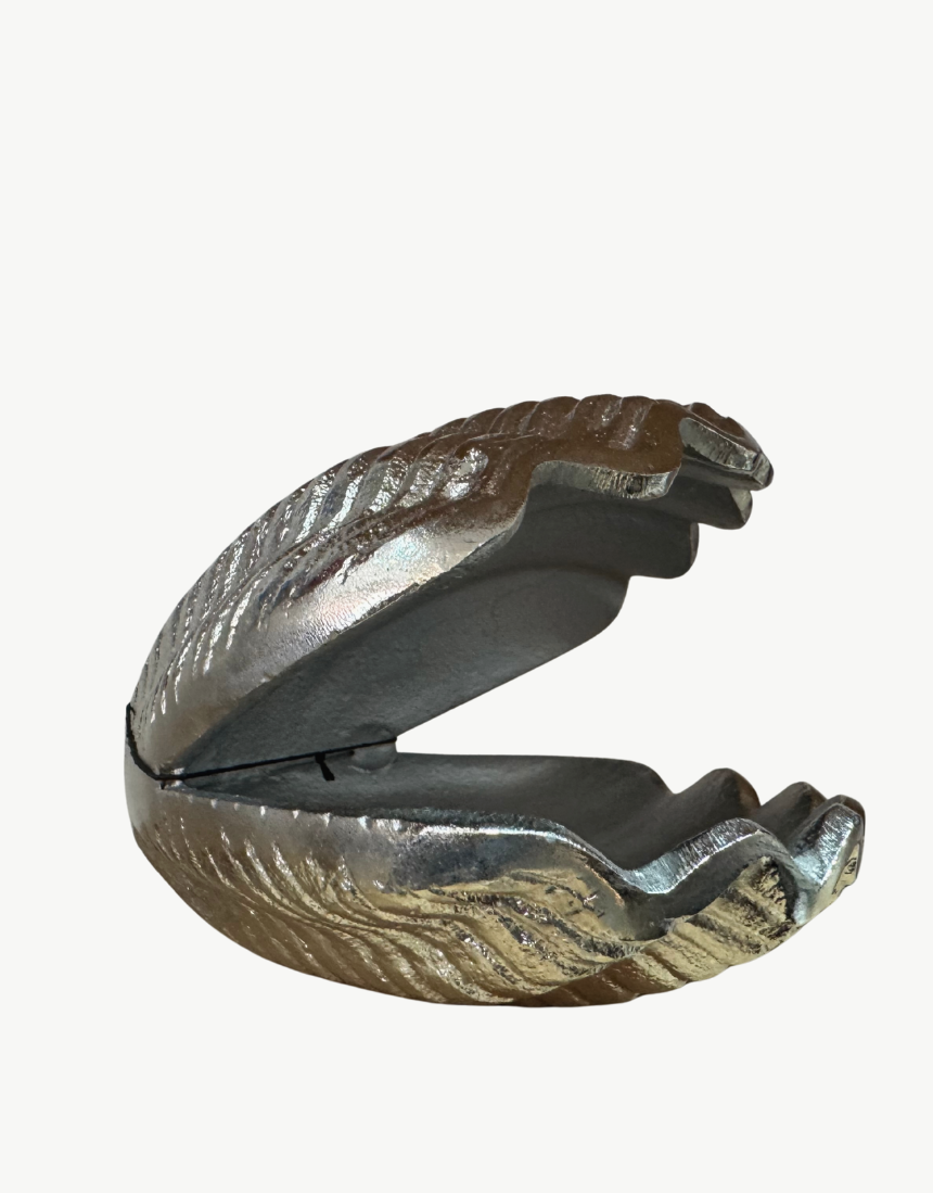 Clam Bowl Silver, bowl, White Moose - Say It Sister