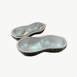 Peanut Bowl Silver, bowl, White Moose - Say It Sister