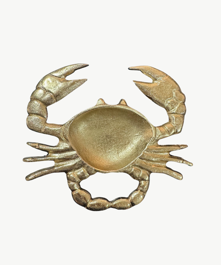 Crab Dish Gold, bowl, White Moose - Say It Sister