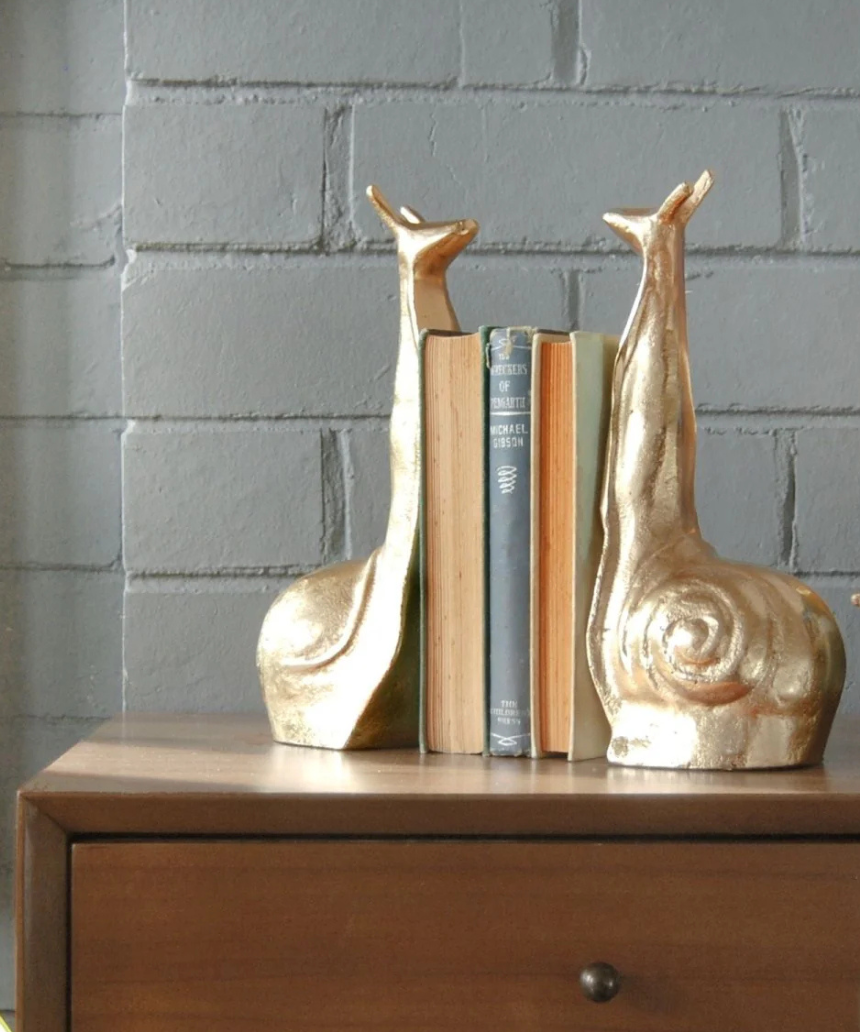 Snail Bookends Gold, Bookends, White Moose - Say It Sister