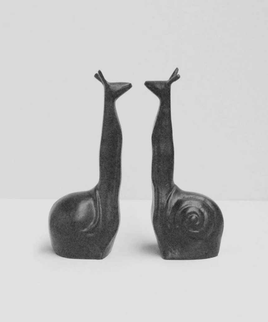 Snail Bookends Black, Bookends, White Moose - Say It Sister