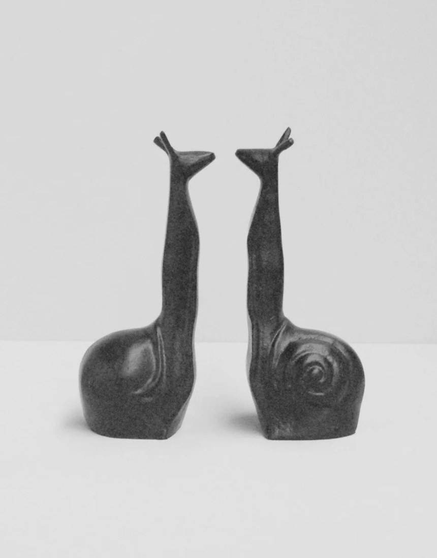 Snail Bookends Black, Bookends, White Moose - Say It Sister